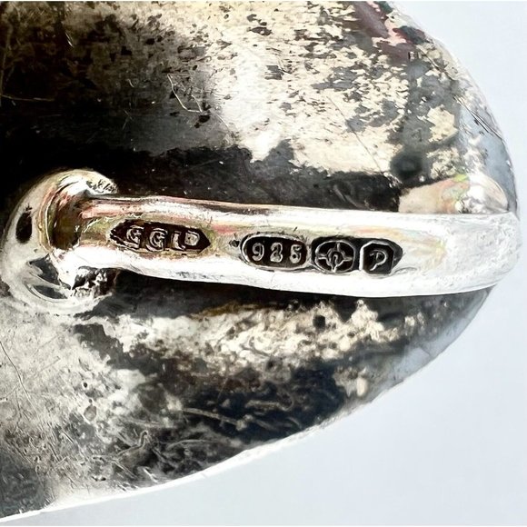 Vintage Sterling FROG Brooch Pendant Pin Figural Puffy Spotted Marked 925 Silver - Picture 5 of 5